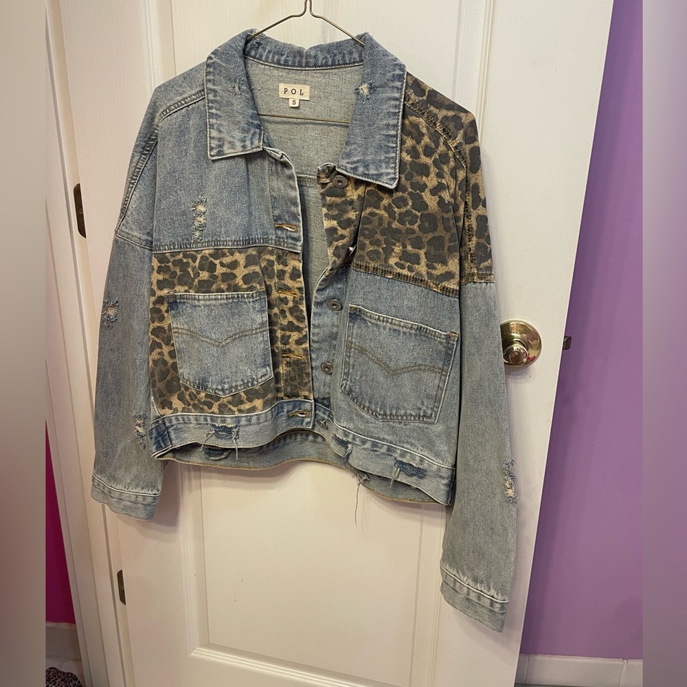 Cheetah Jean Jacket